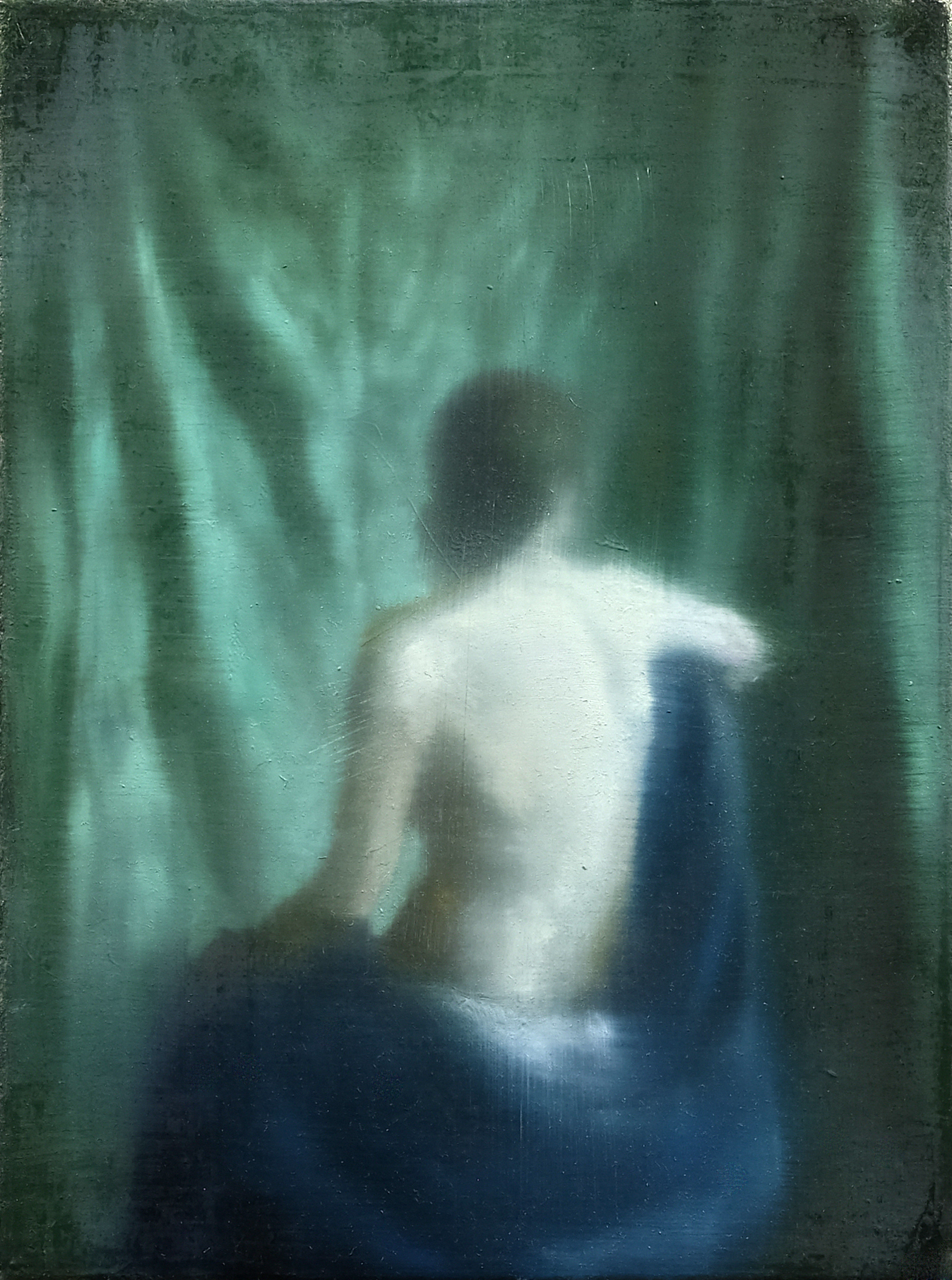 White Waiting Oil On Canvas 18x24cm 2025