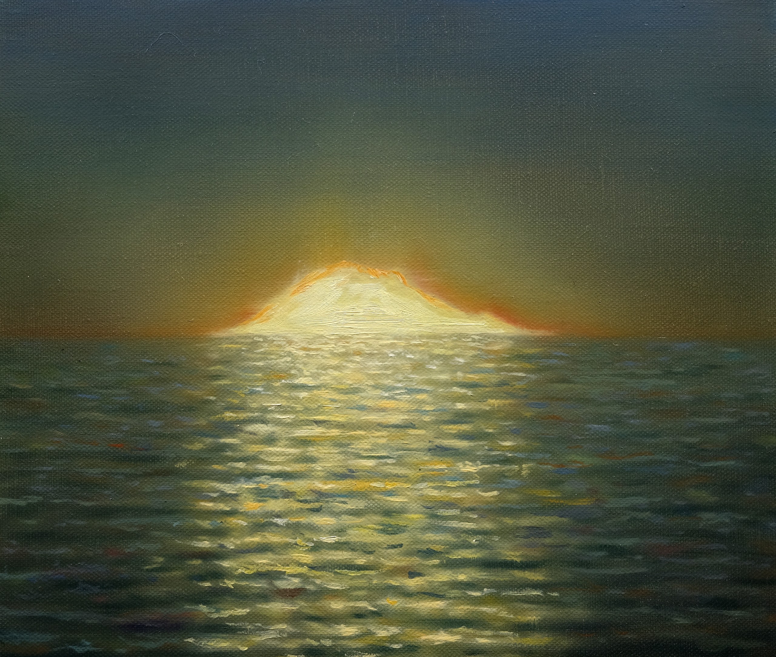 Dawn Of An Island Oil On Linen 40x34cm 2025